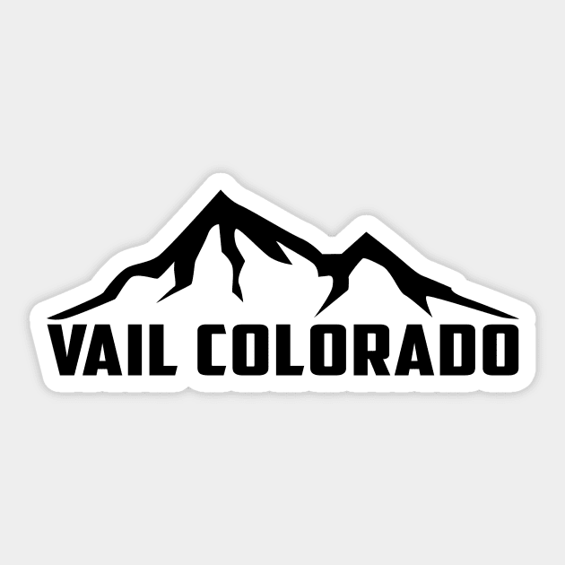 Vail Colorado Skiing Ski Sticker by heybert00